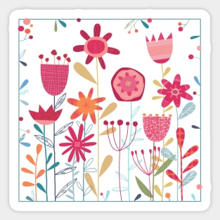 Wild Weeds and Flowers Sticker